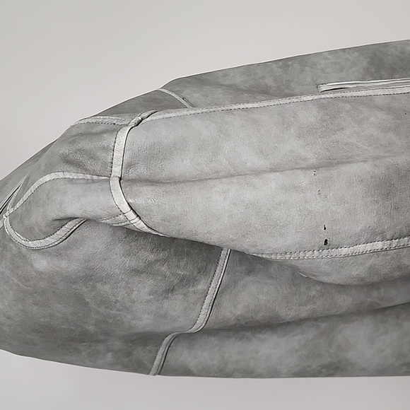 ZARA Faux Leather Washed Jacket - Picture 10 of 16